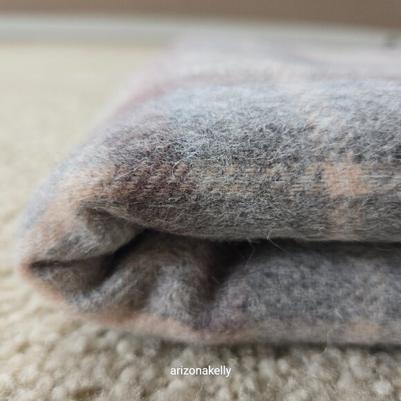 NWT James Pringle Weavers 100% Wool Plaid MacKellar Tan, Grey & Brown - Picture 10 of 13